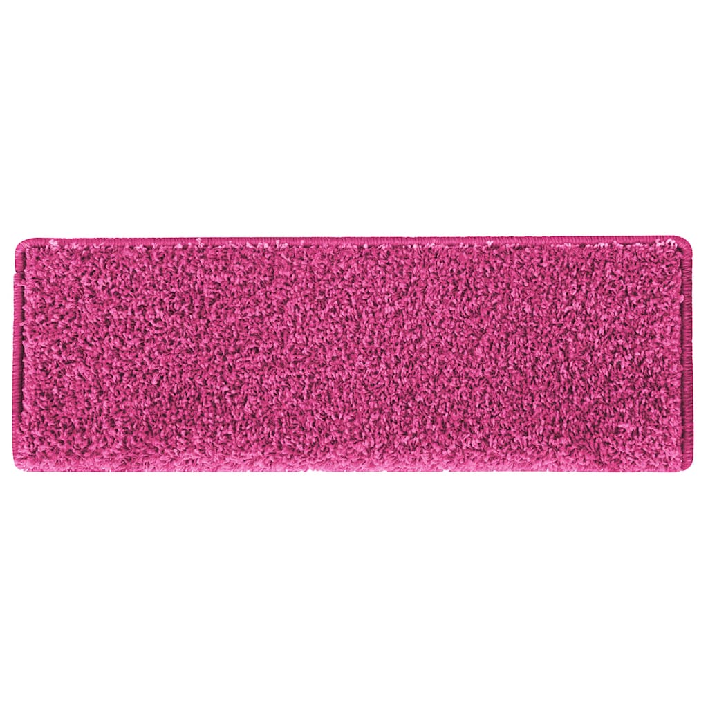 Prostirke za stepenice 15 kom 65x21x4 cm roze pravokutni rub