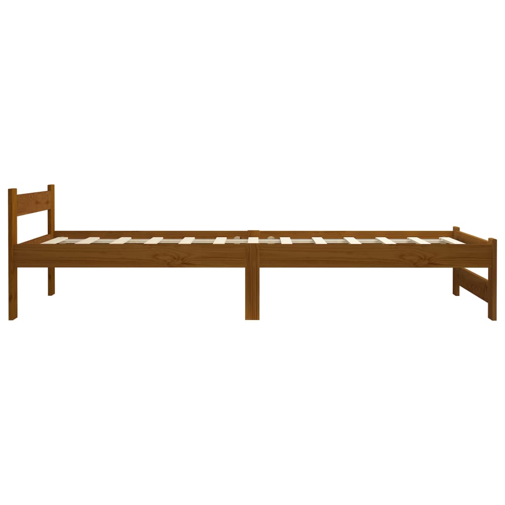 Okvir za krevet od masivne borovine boja meda 100 x 200 cm