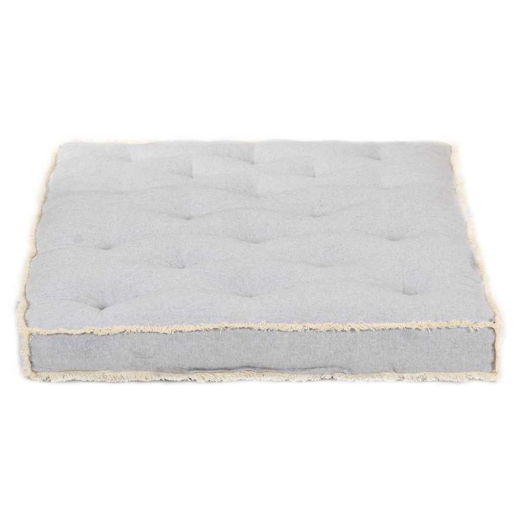 Jastuk za sofu od paleta sivi 120 x 80 x 10 cm
