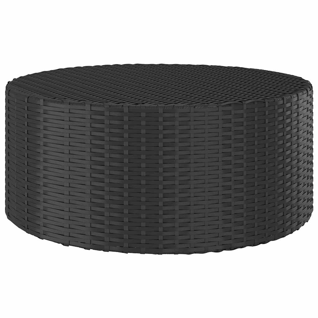 9-dijelni set vrtnih sofa od poliratana s jastucima crni