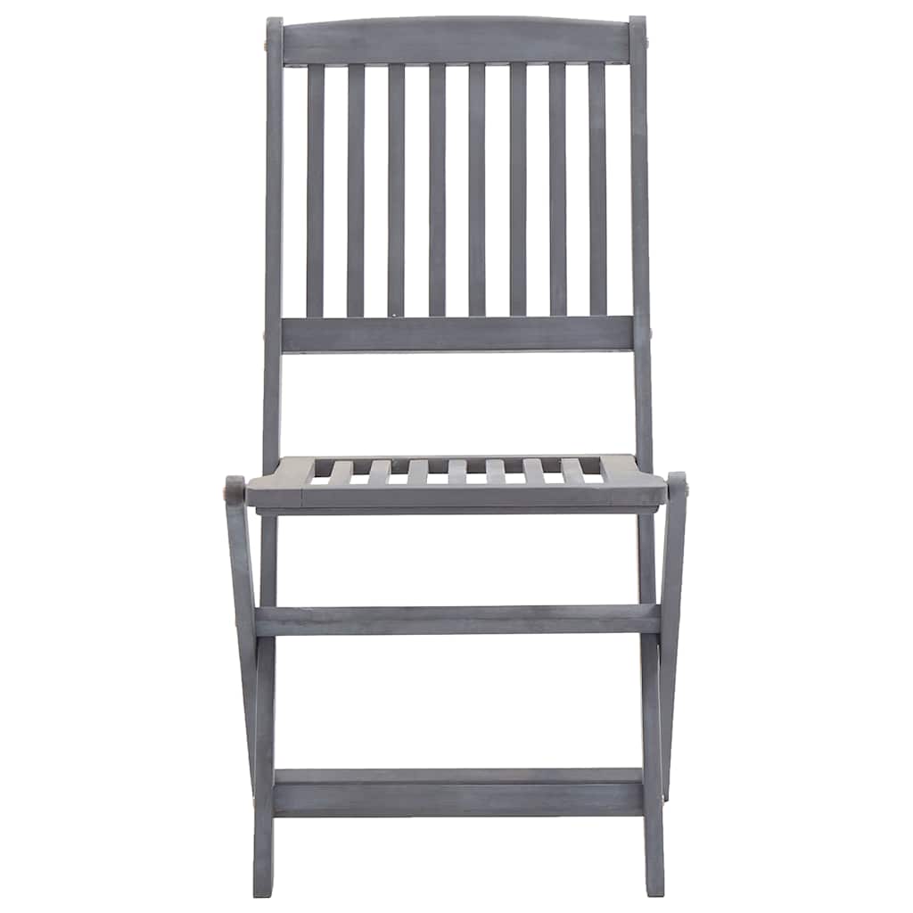 Sklopive vrtne stolice 6 kom od masivnog bagremovog drva