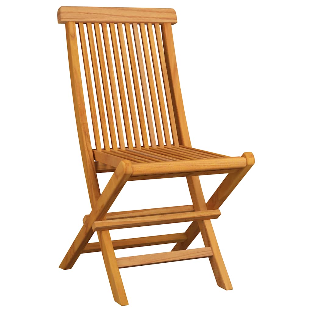 Vrtne stolice s bordo jastucima 6 kom od masivne tikovine