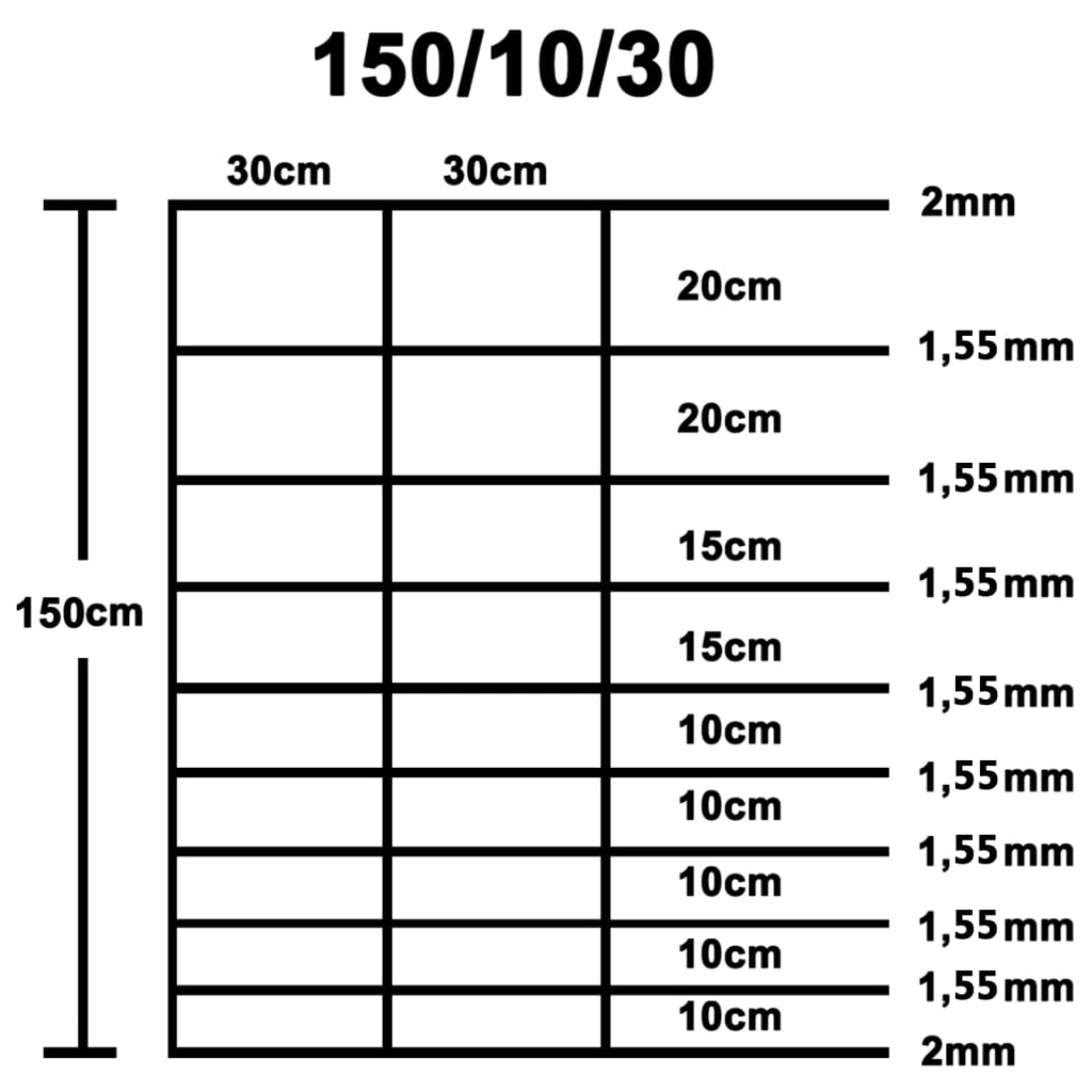 Vrtna ograda od pocinčanog čelika 50 x 1,5 m srebrna