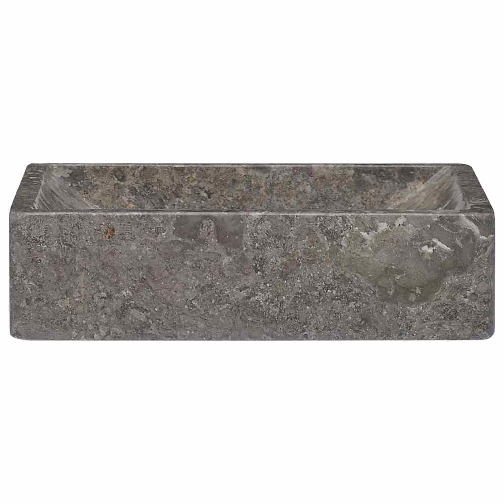 Umivaonik 45 x 30 x 12 cm mramorni visoki sjaj sivi