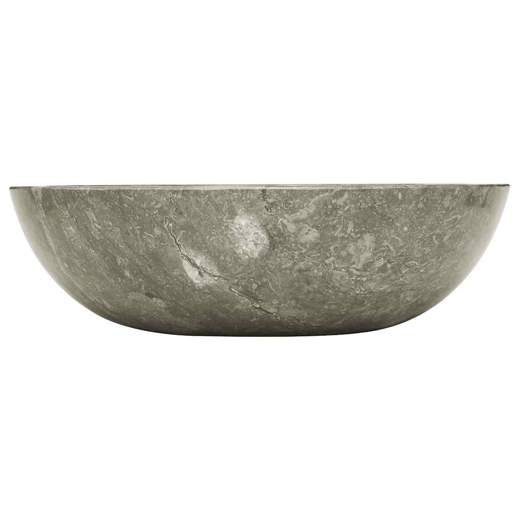 Umivaonik sivi Ø 40 x 12 cm mramorni