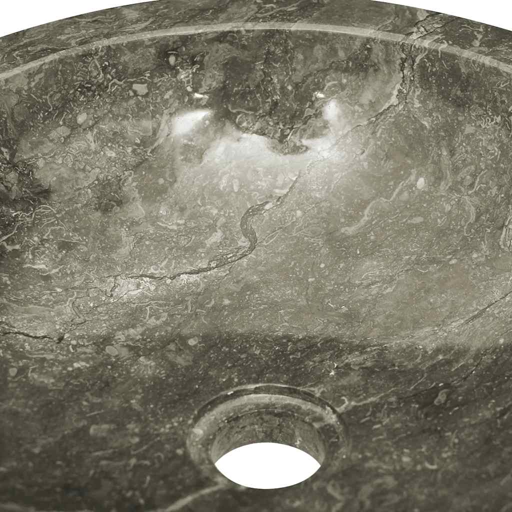 Umivaonik sivi Ø 40 x 12 cm mramorni