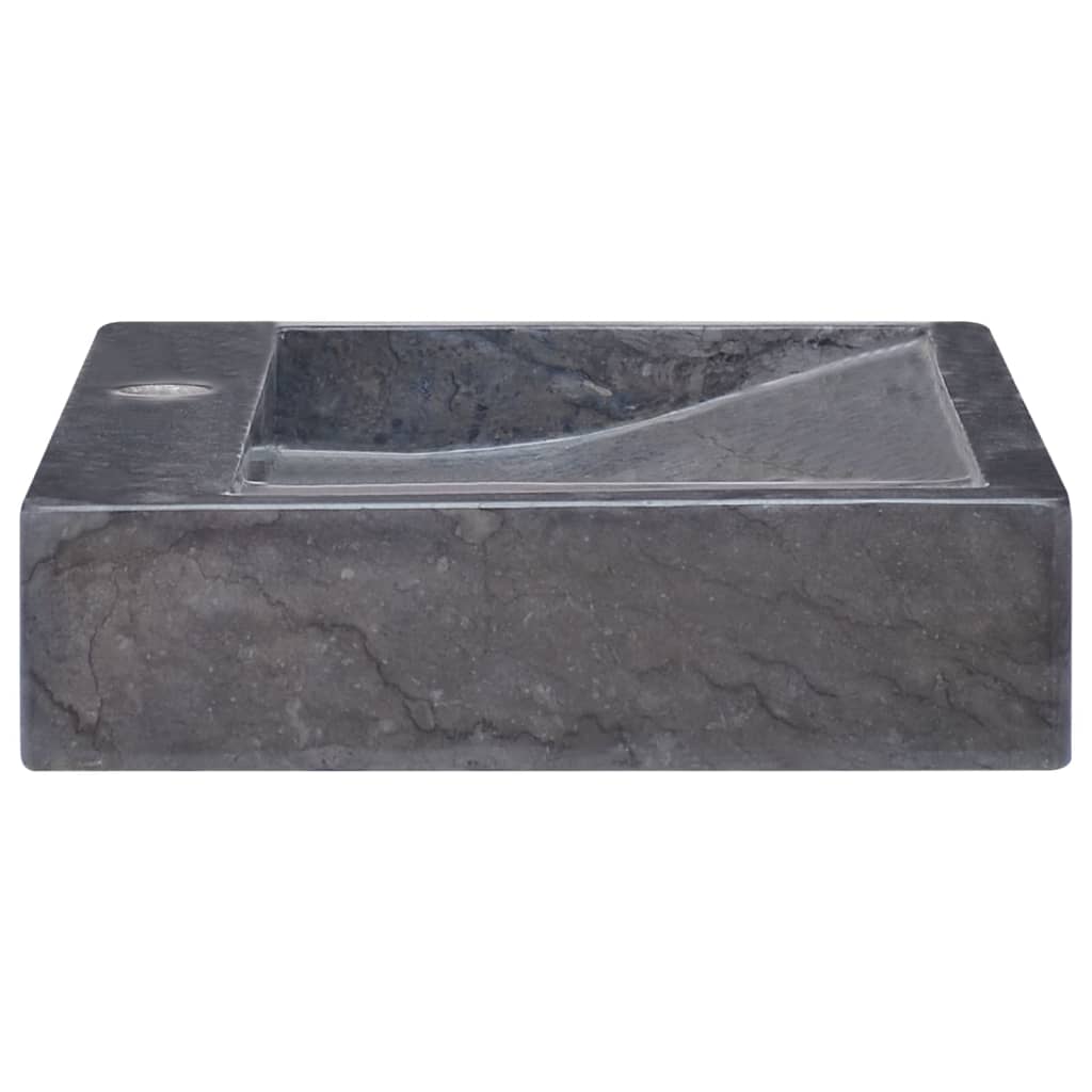 Umivaonik crni 58 x 39 x 10 cm mramorni