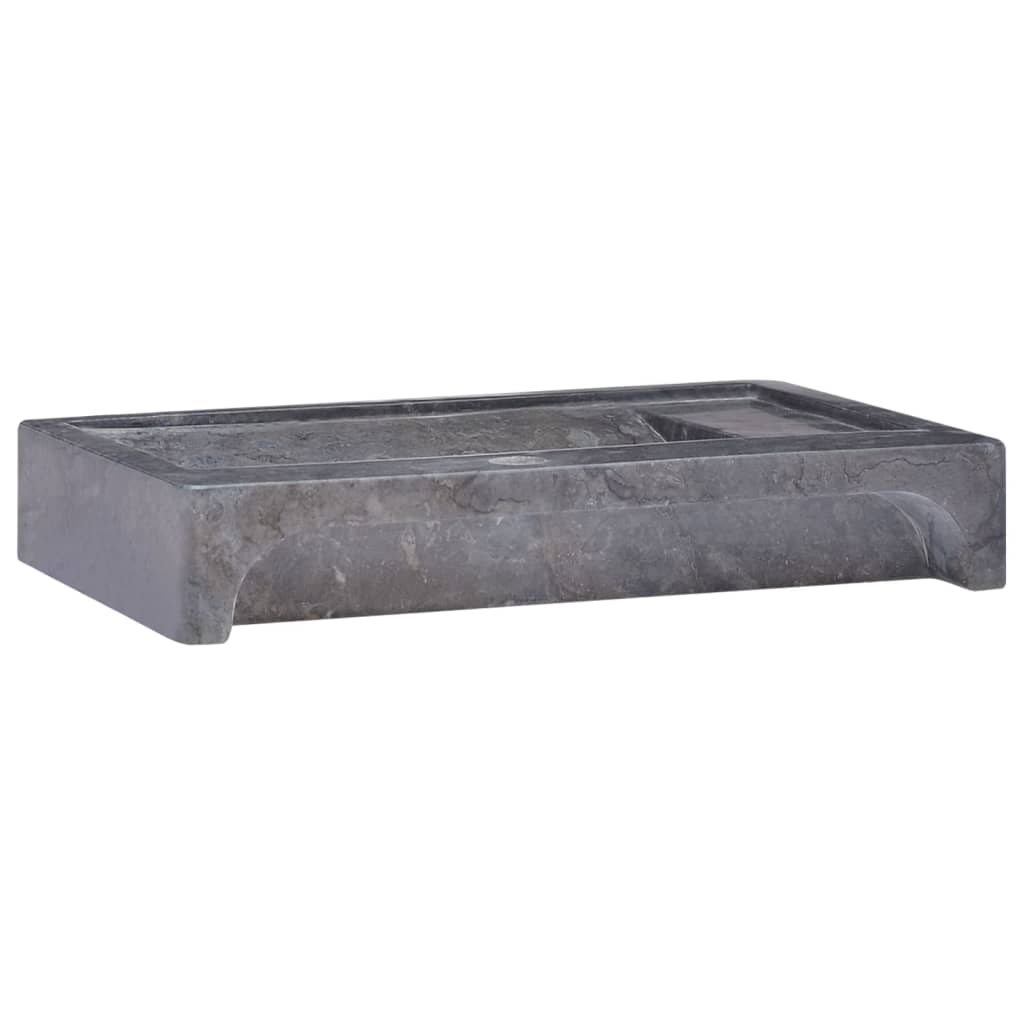 Umivaonik crni 58 x 39 x 10 cm mramorni