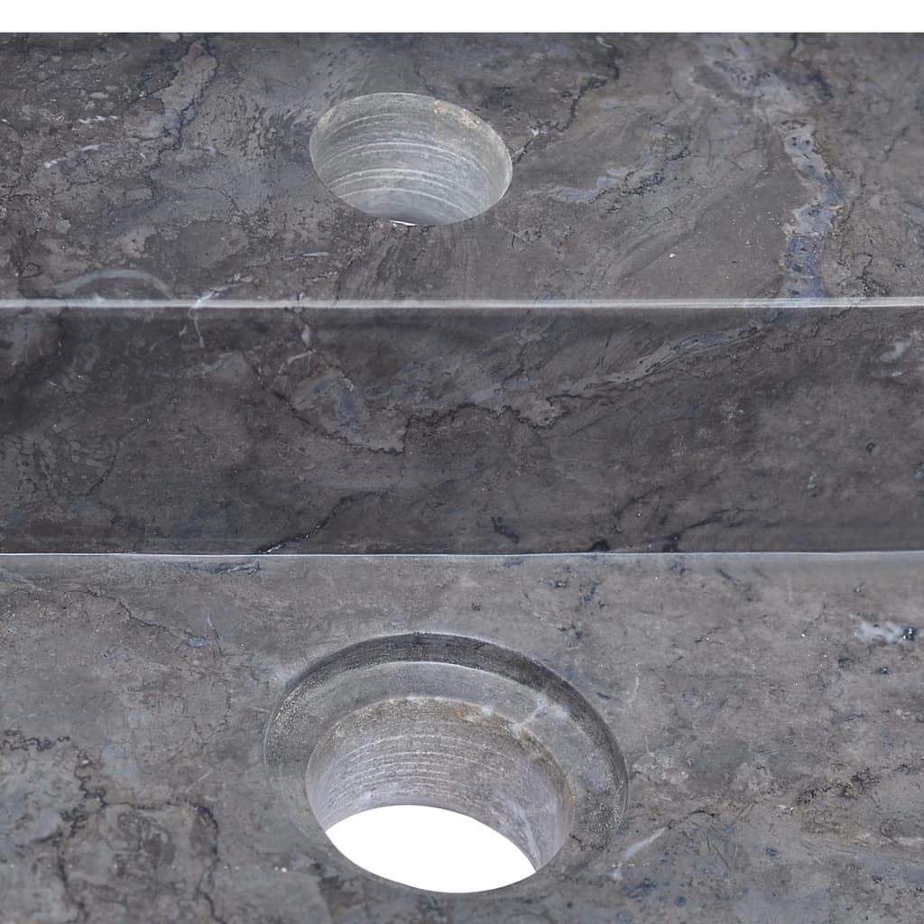 Umivaonik crni 58 x 39 x 10 cm mramorni