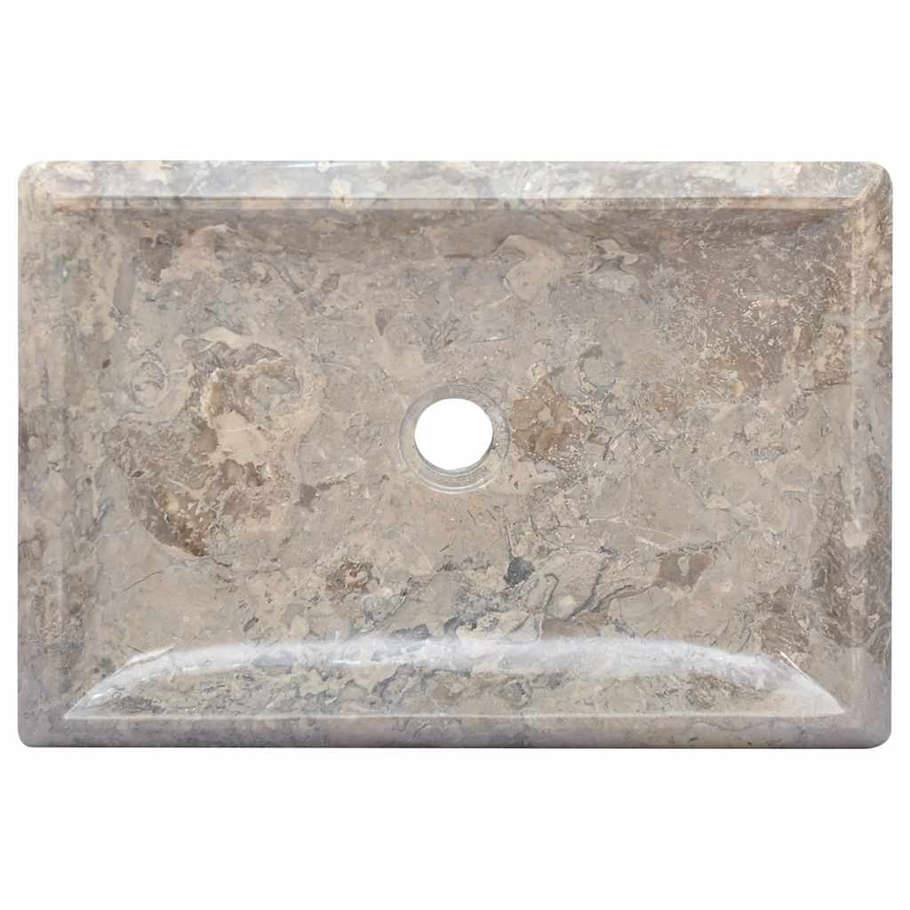 Umivaonik sivi 50 x 35 x 10 cm mramorni