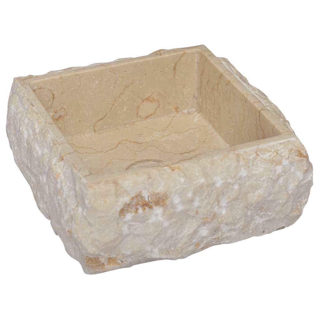 Umivaonik krem 30 x 30 x 13 cm mramorni