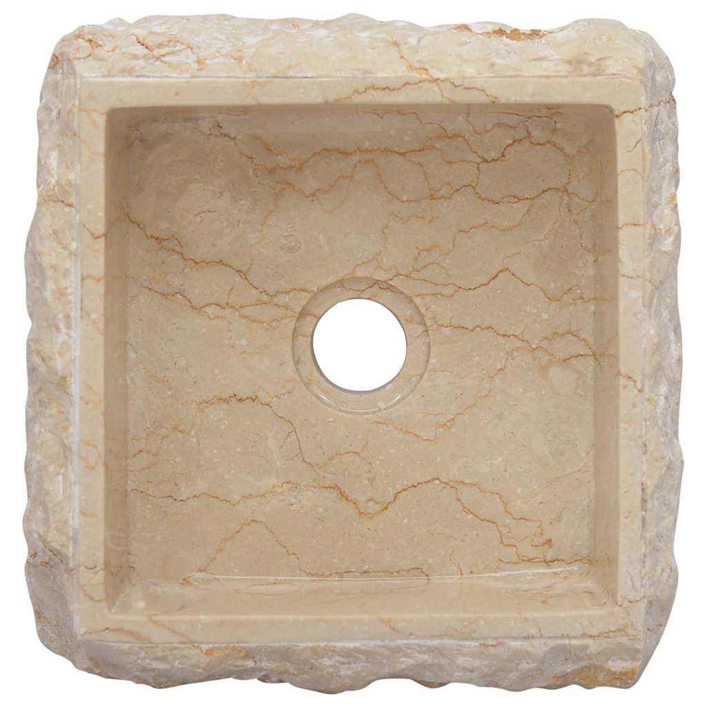 Umivaonik krem 30 x 30 x 13 cm mramorni