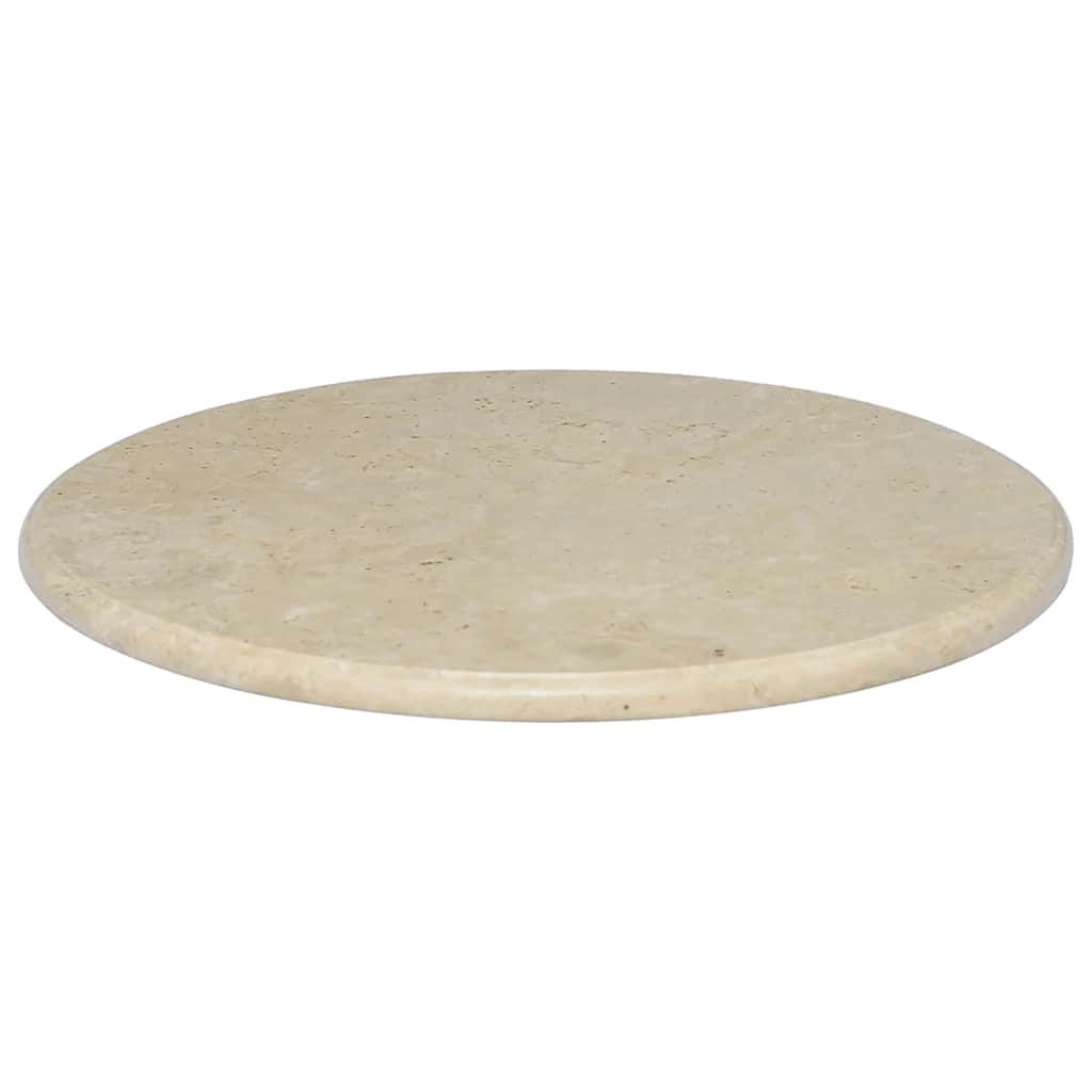 Stolna ploča krem Ø 60 x 2,5 cm mramorna