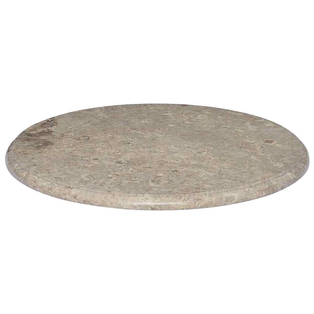 Stolna ploča siva Ø 60 x 2,5 cm mramorna