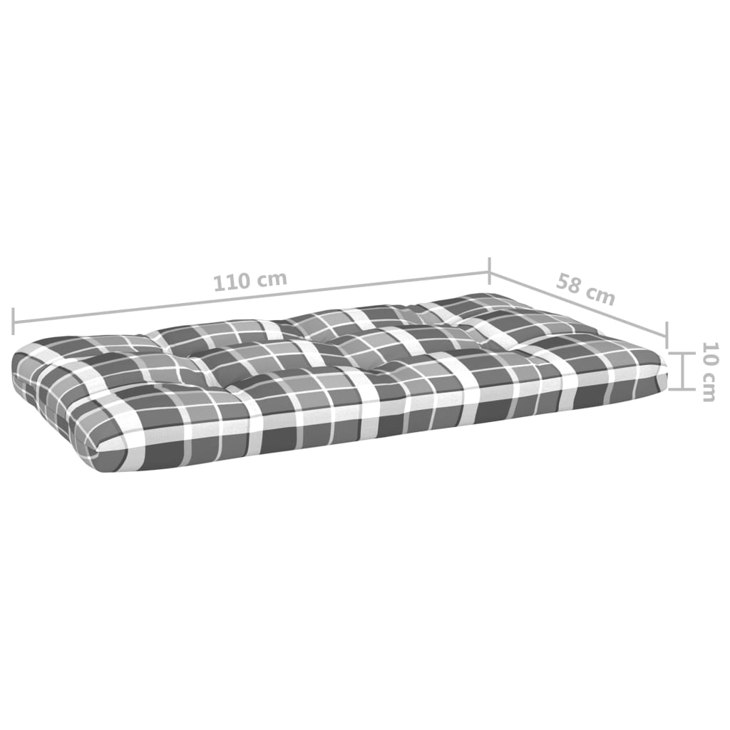 Srednja vrtna sofa od paleta od sivo impregnirane borovine