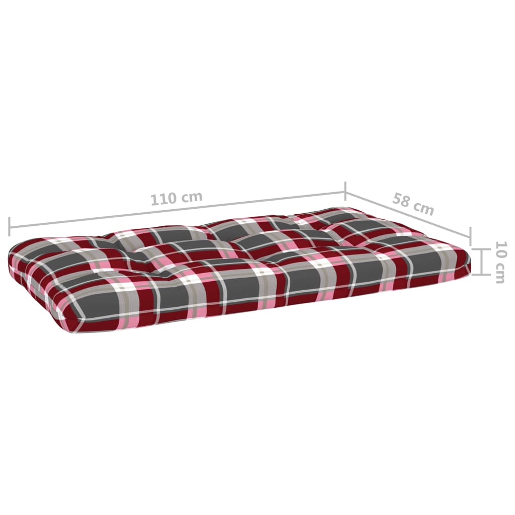 Srednja vrtna sofa od paleta od bijelo impregnirane borovine