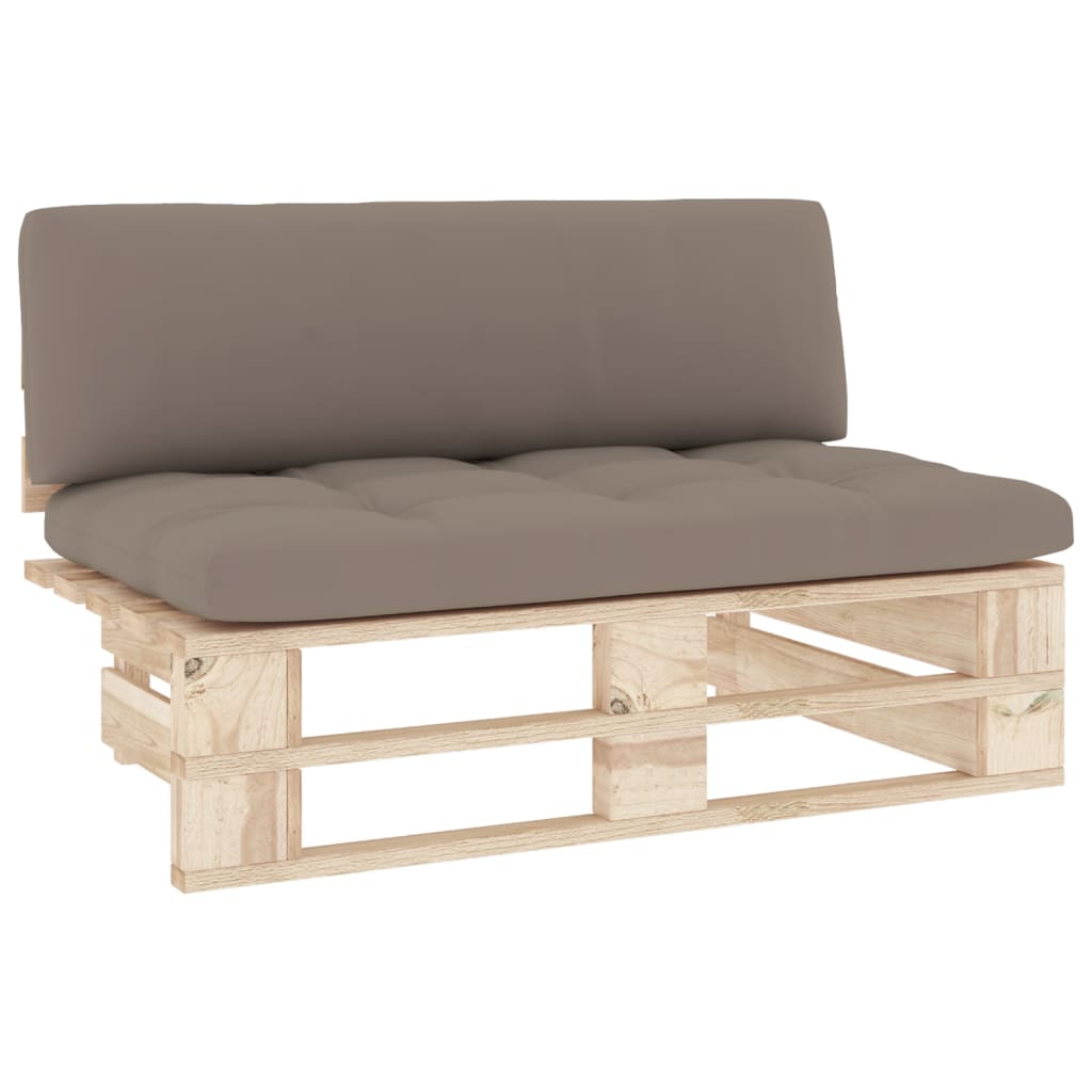 Srednja vrtna sofa od paleta od impregnirane borovine