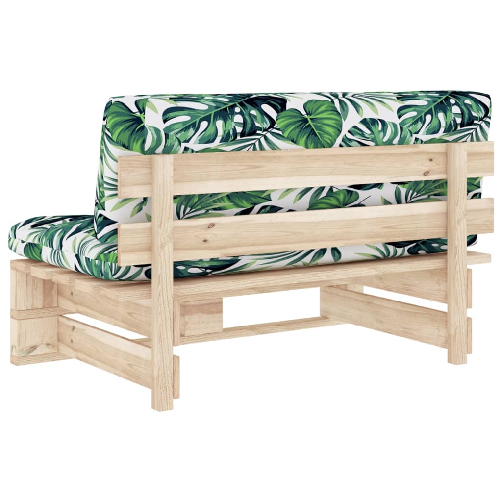 Srednja vrtna sofa od paleta od impregnirane borovine