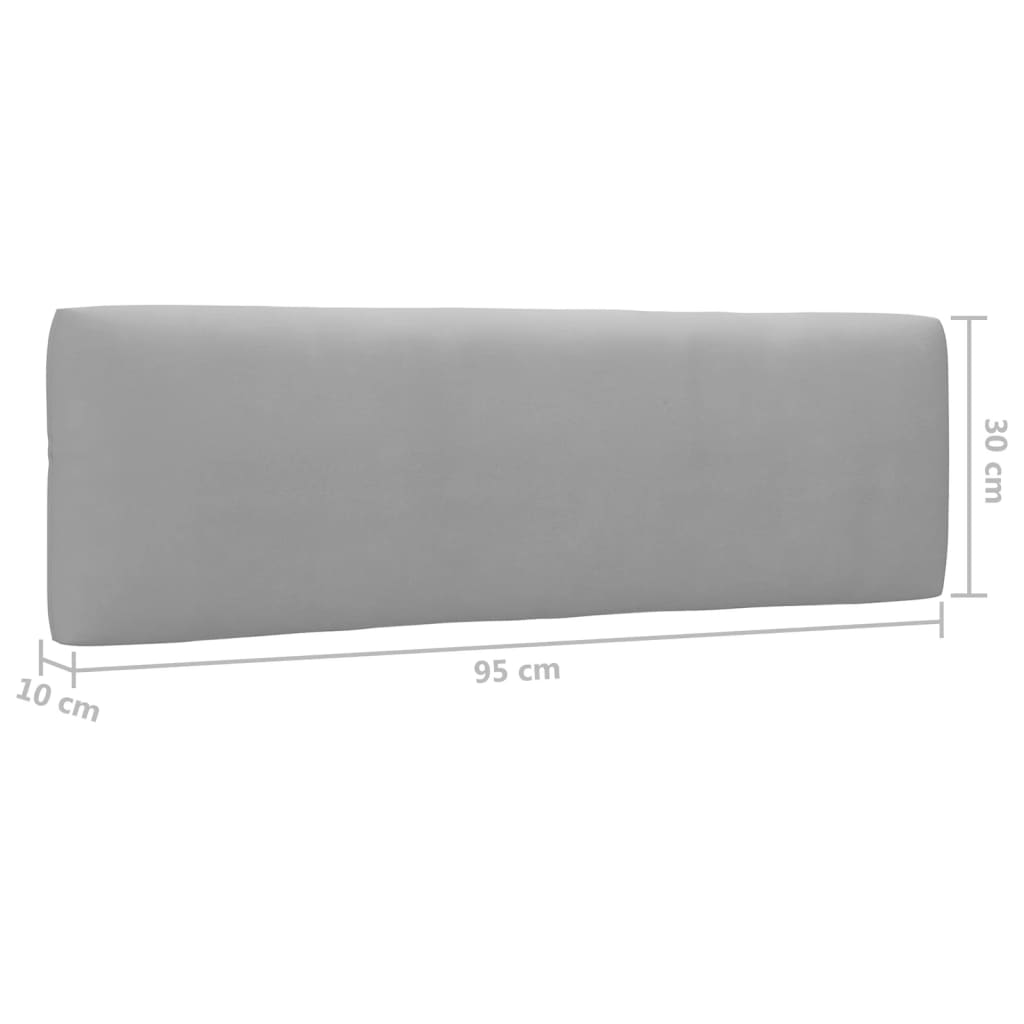 Kutna vrtna sofa od paleta od bijelo impregnirane borovine