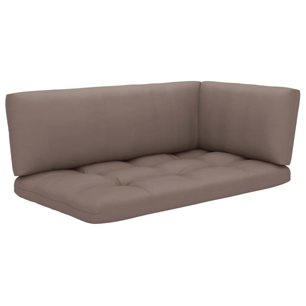 Kutna vrtna sofa od paleta od bijelo impregnirane borovine