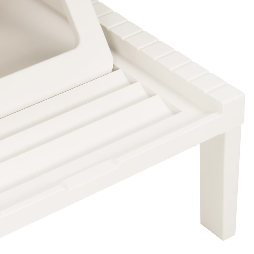 Ležaljka za sunčanje plastična bijela