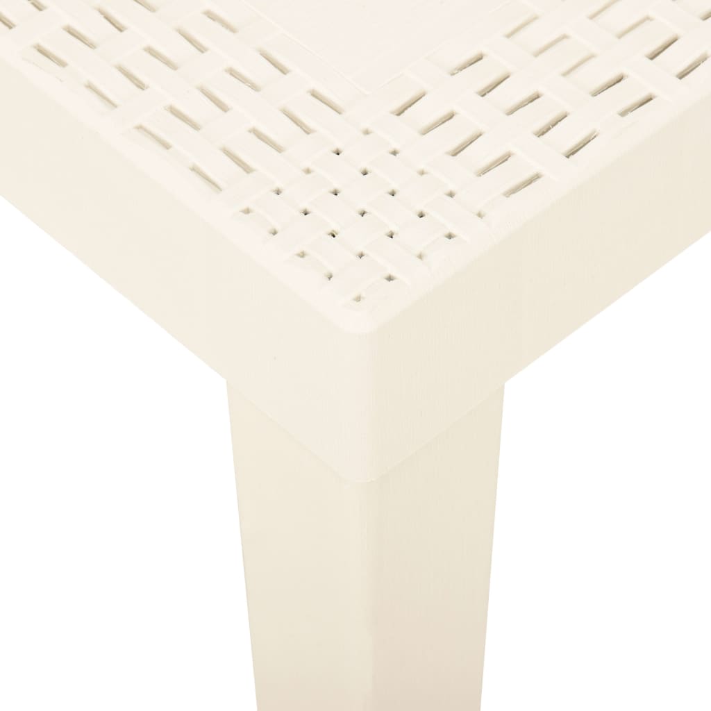 Vrtni stol bijeli 79 x 65 x 72 cm plastični