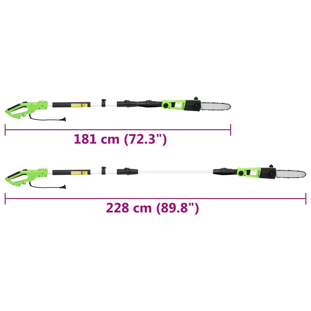 Električna teleskopska motorna pila 25 cm 710 W