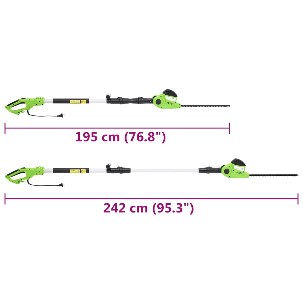 Električne teleskopske škare za živicu 41 cm 550 W