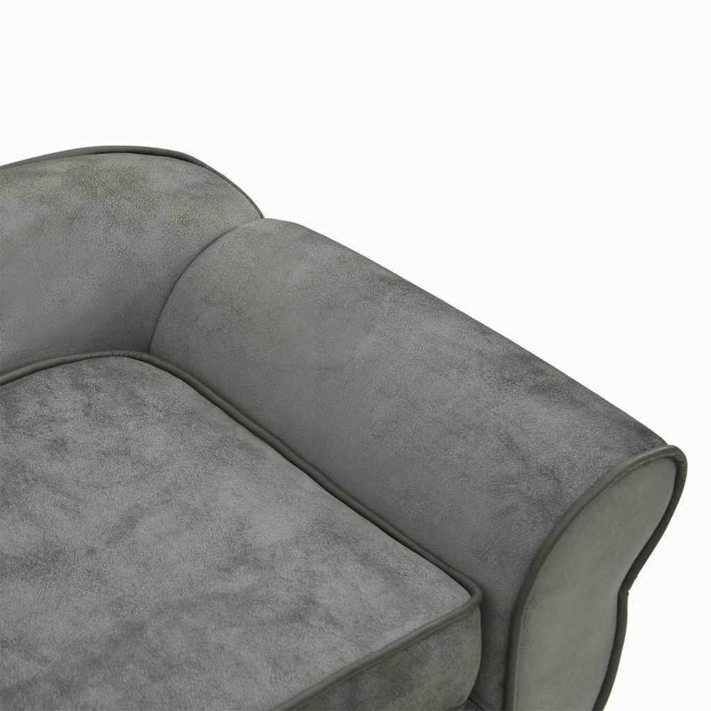 Sofa za pse tamnosiva 72 x 45 x 30 cm plišana