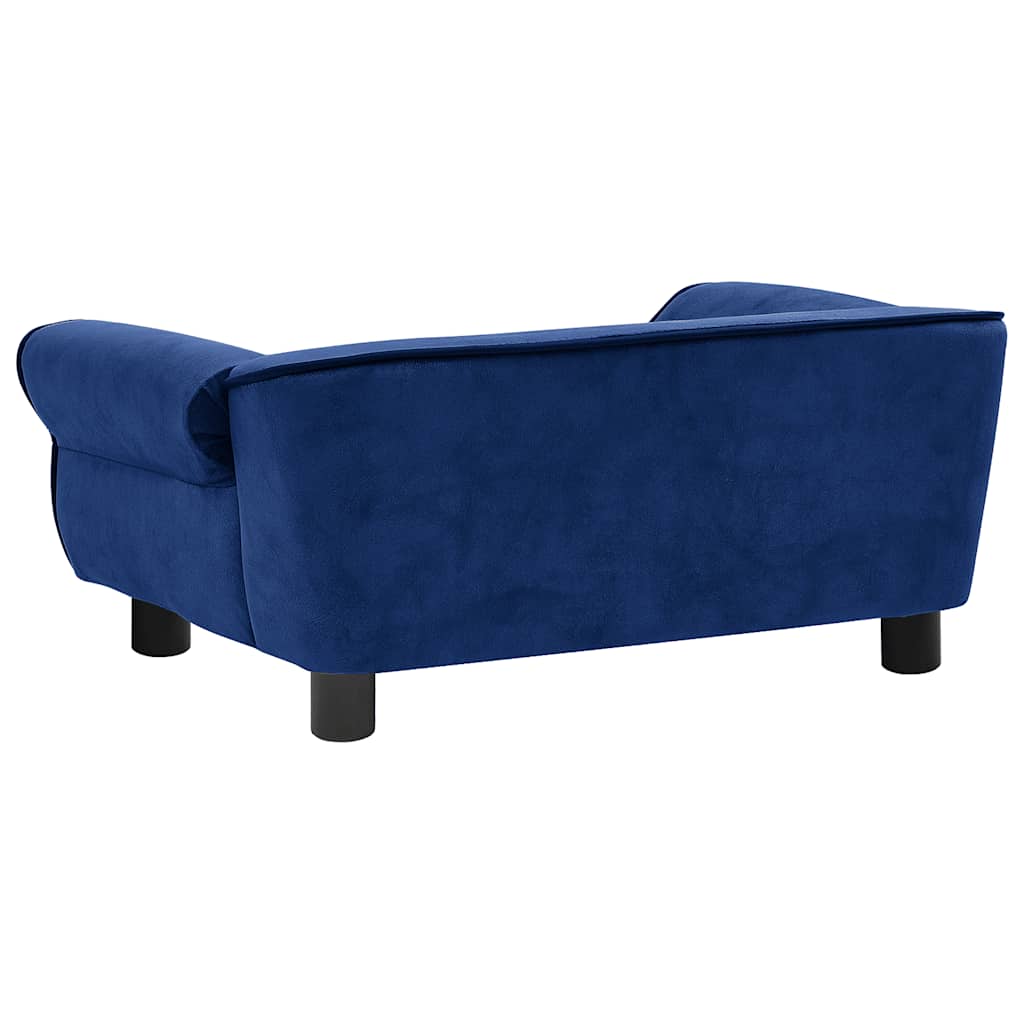 Sofa za pse plava 72 x 45 x 30 cm plišana