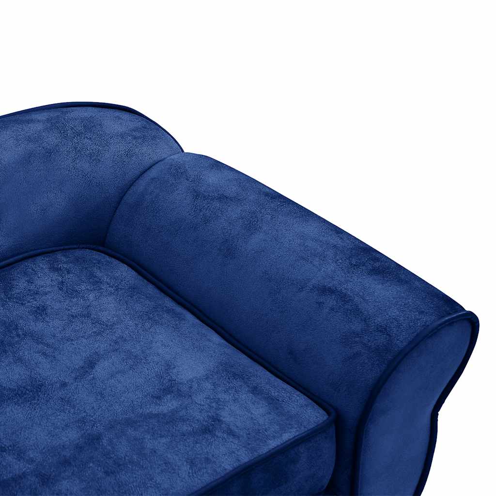Sofa za pse plava 72 x 45 x 30 cm plišana