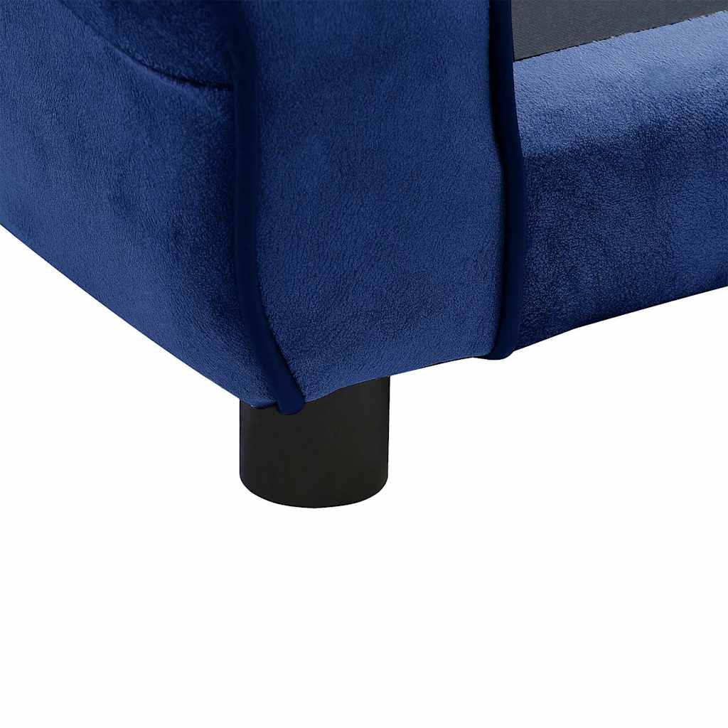 Sofa za pse plava 72 x 45 x 30 cm plišana