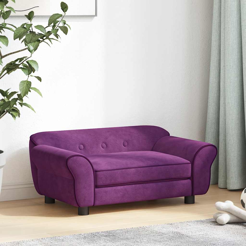 Sofa za pse bordo 72 x 45 x 30 cm plišana
