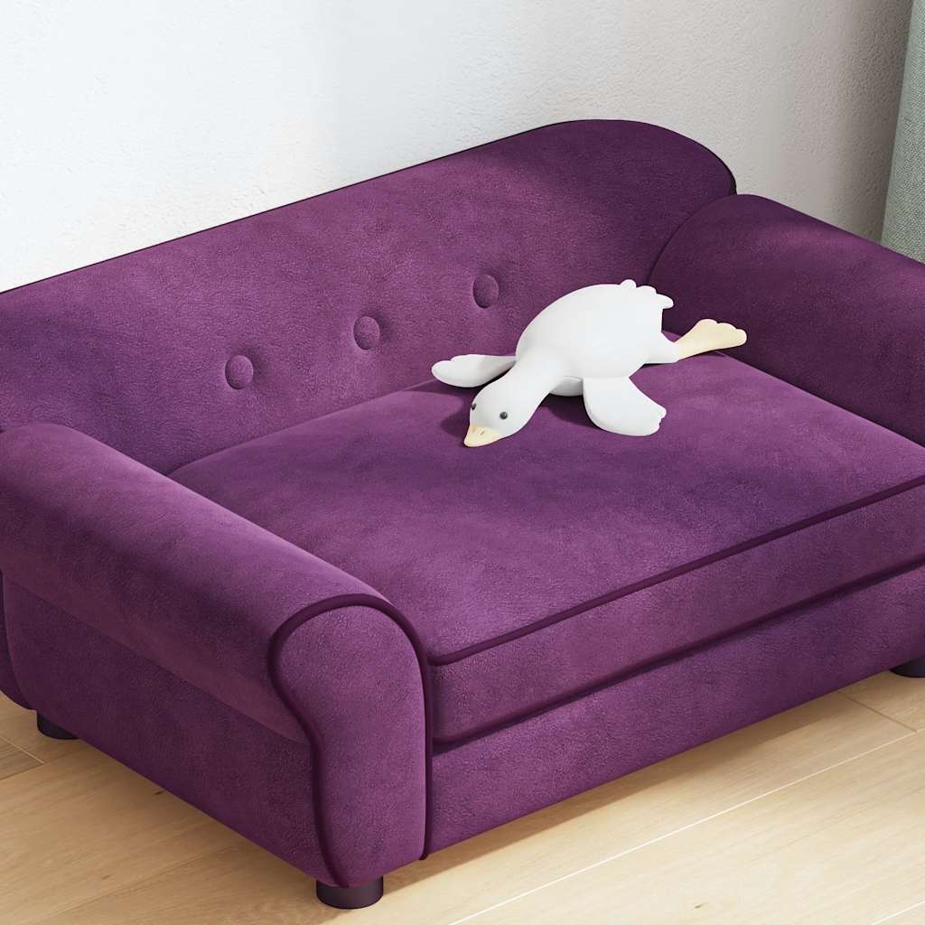 Sofa za pse bordo 72 x 45 x 30 cm plišana