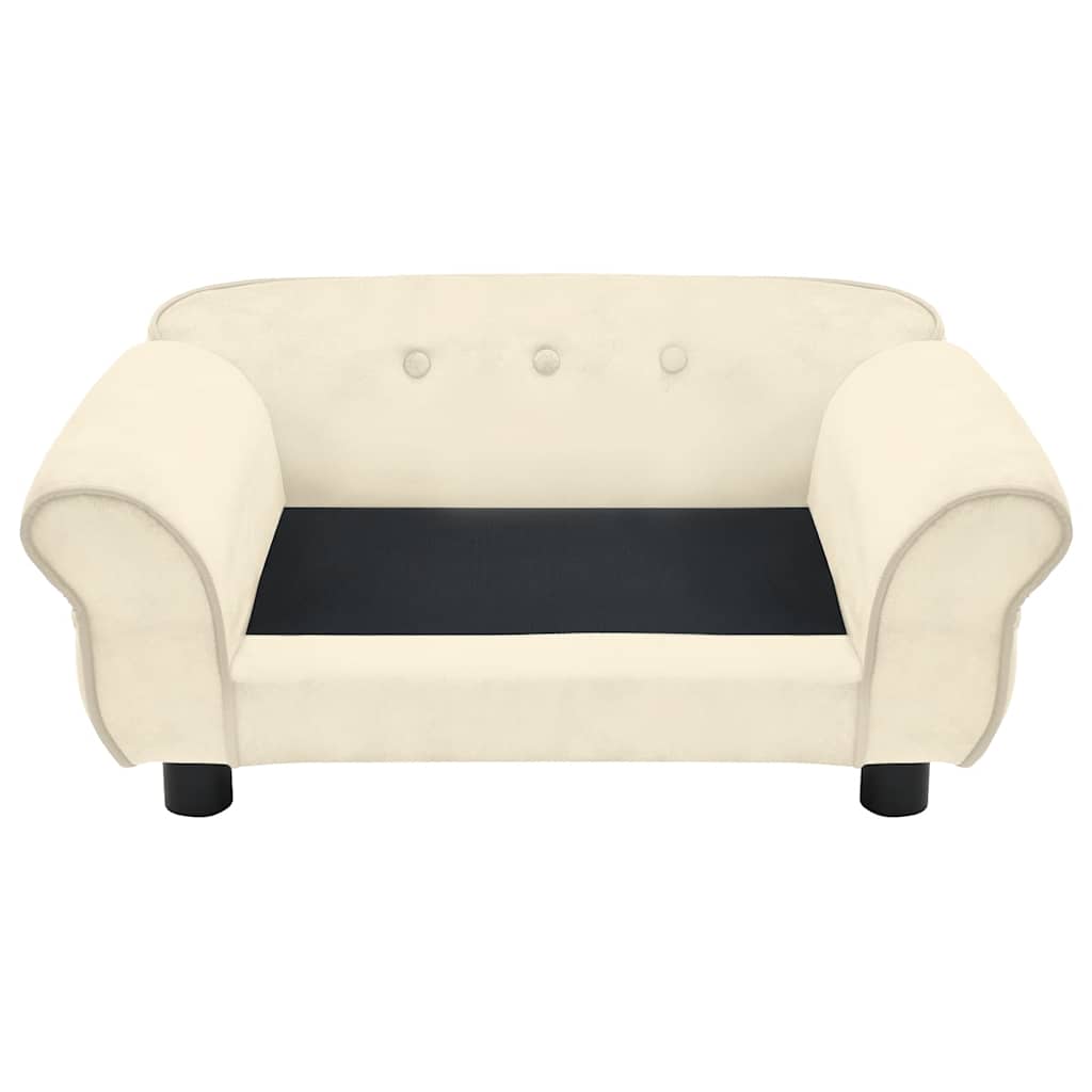 Sofa za pse krem 72 x 45 x 30 cm plišana