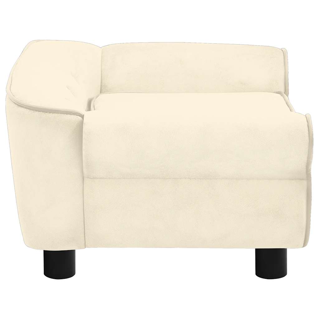 Sofa za pse krem 72 x 45 x 30 cm plišana