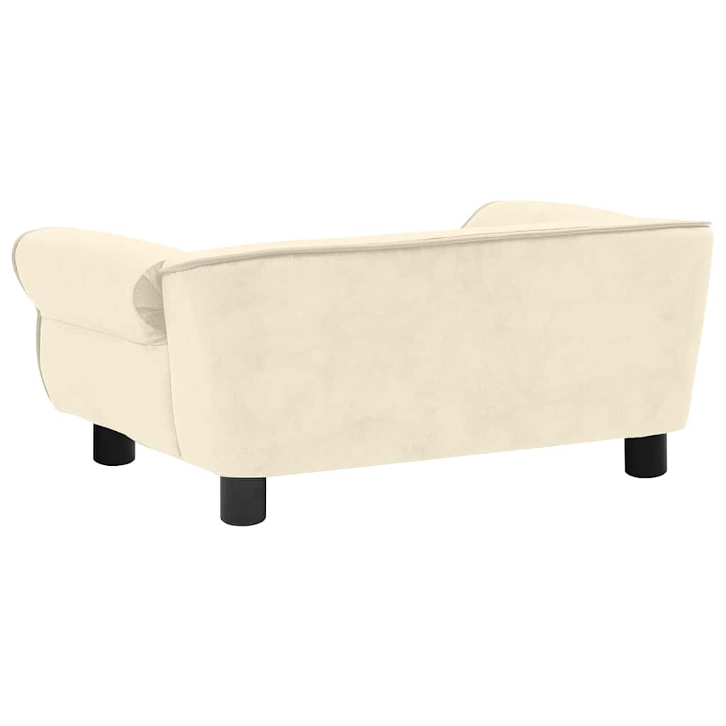Sofa za pse krem 72 x 45 x 30 cm plišana
