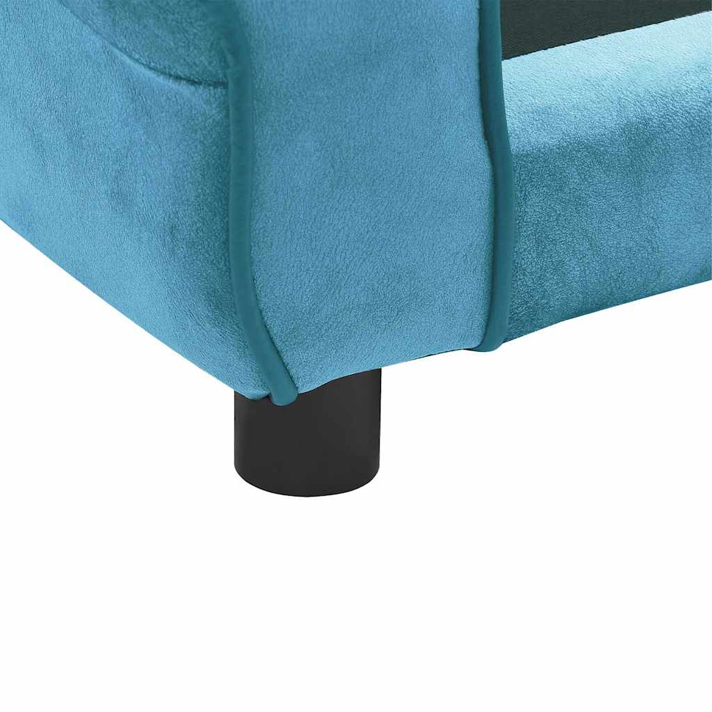 Sofa za pse tirkizna 72 x 45 x 30 cm plišana