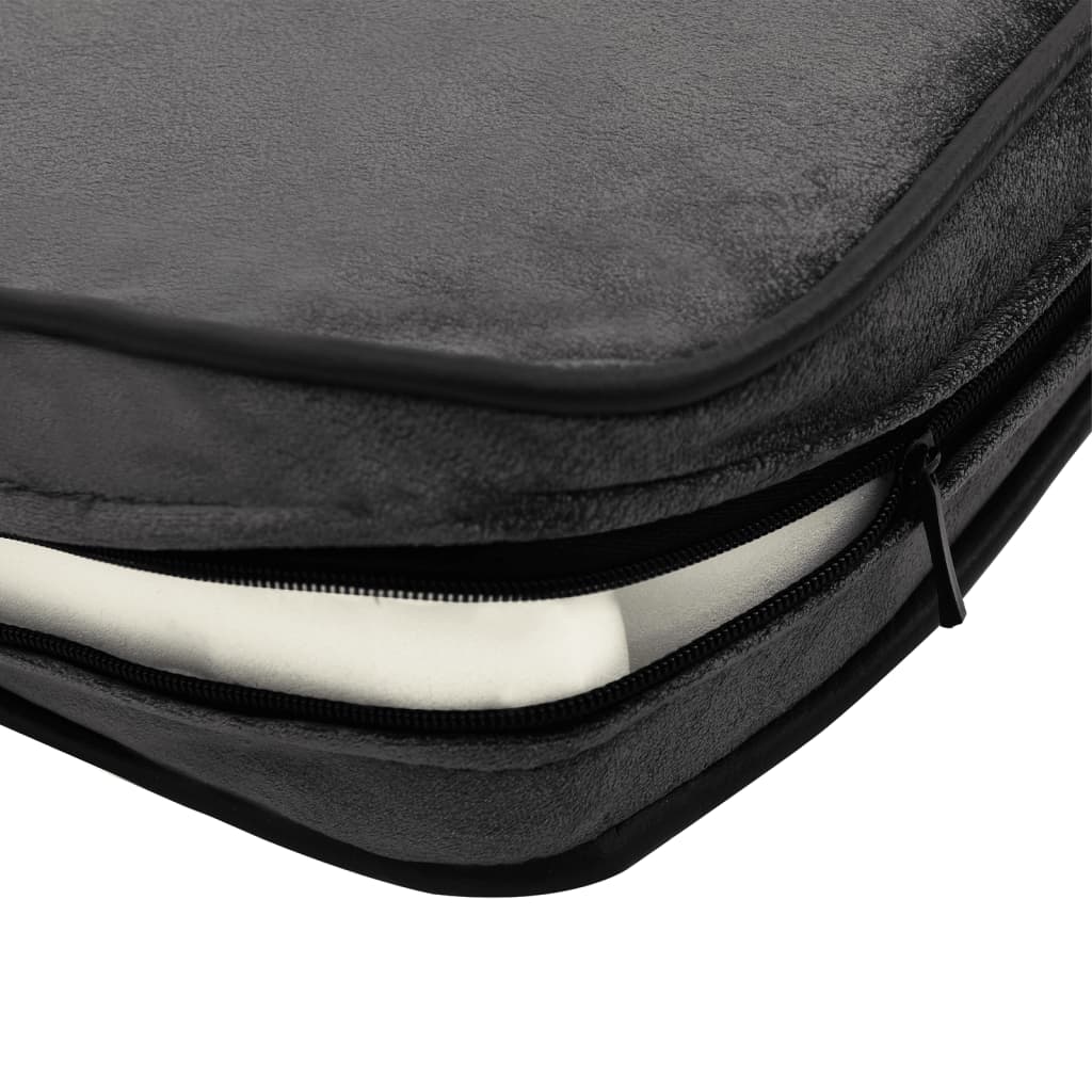 Sofa za pse tamnosiva 81 x 43 x 31 cm od pliša i umjetne kože