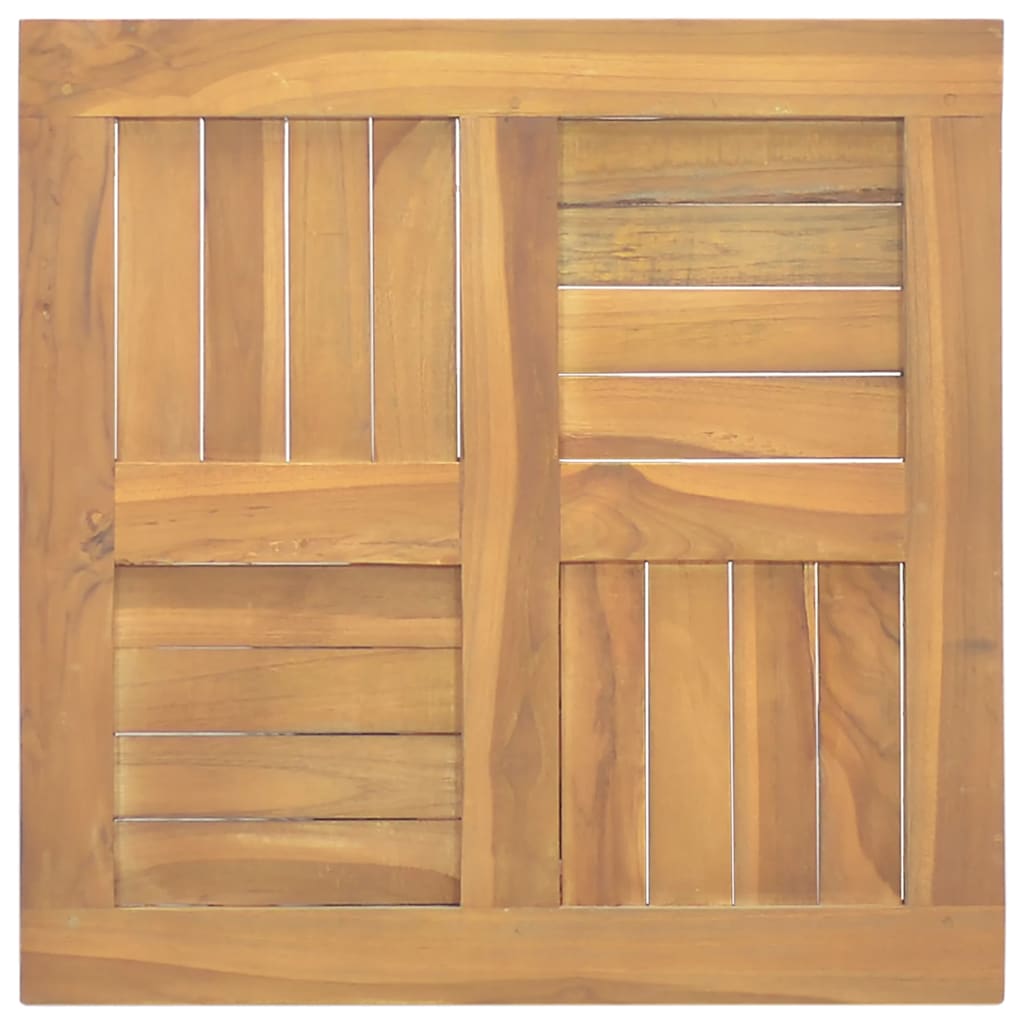 Četvrtasta stolna ploča 50x50x2,5 cm od masivne tikovine