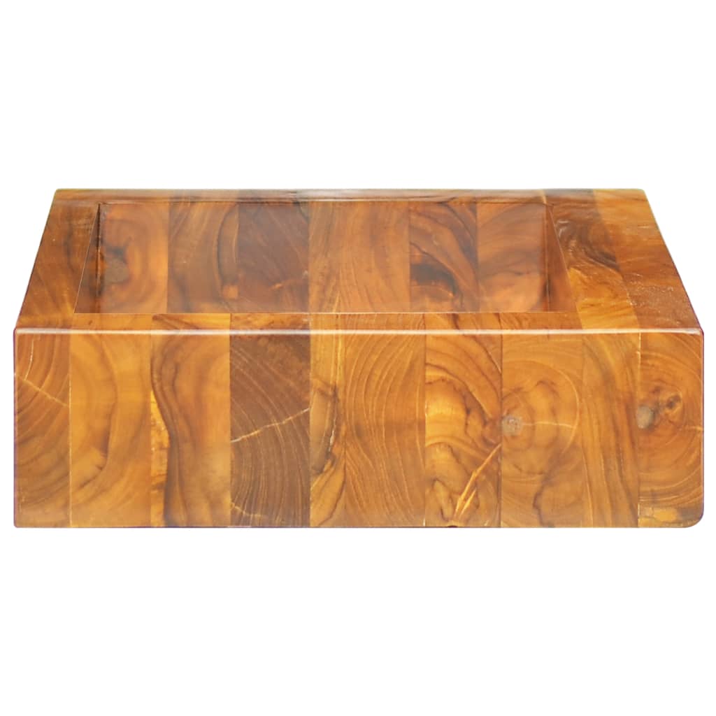 Umivaonik od masivne tikovine 50 x 35 x 10 cm