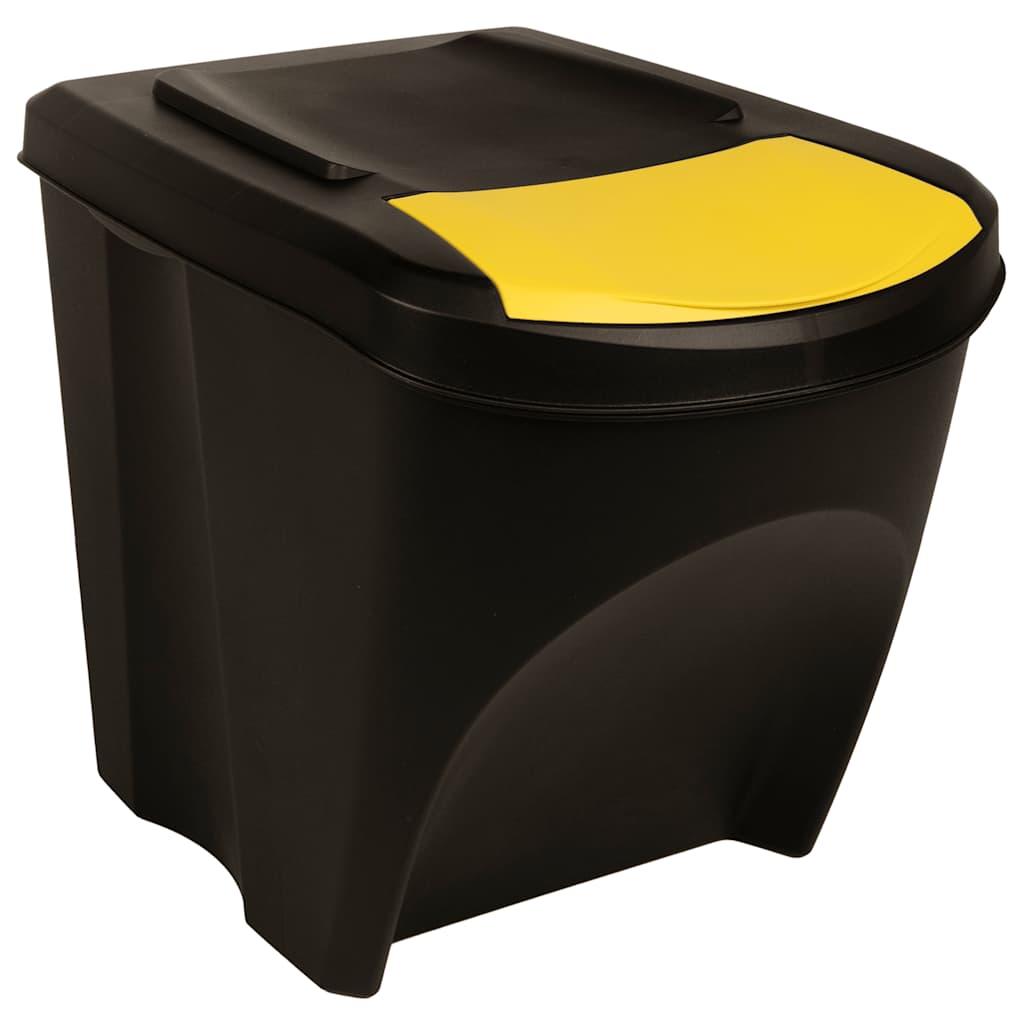 Složive kante za otpad 3 kom antracit 75 L