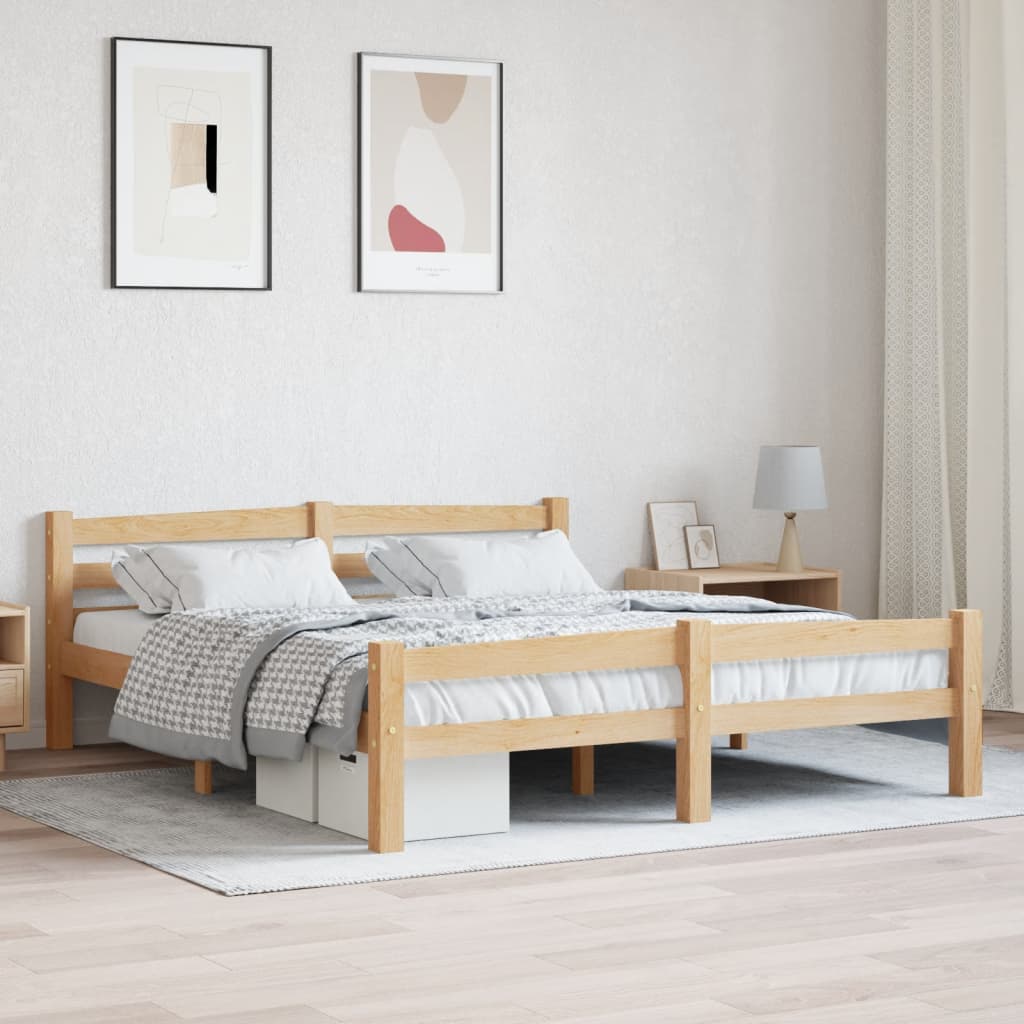 Okvir za krevet od masivne borovine 160 x 200 cm