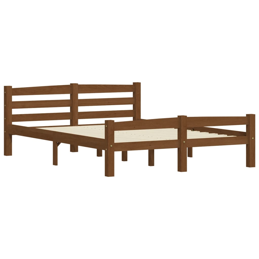 Okvir za krevet od masivne borovine boja meda 120 x 200 cm