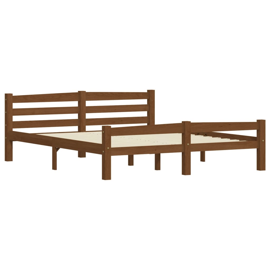 Okvir za krevet od masivne borovine boja meda 160 x 200 cm