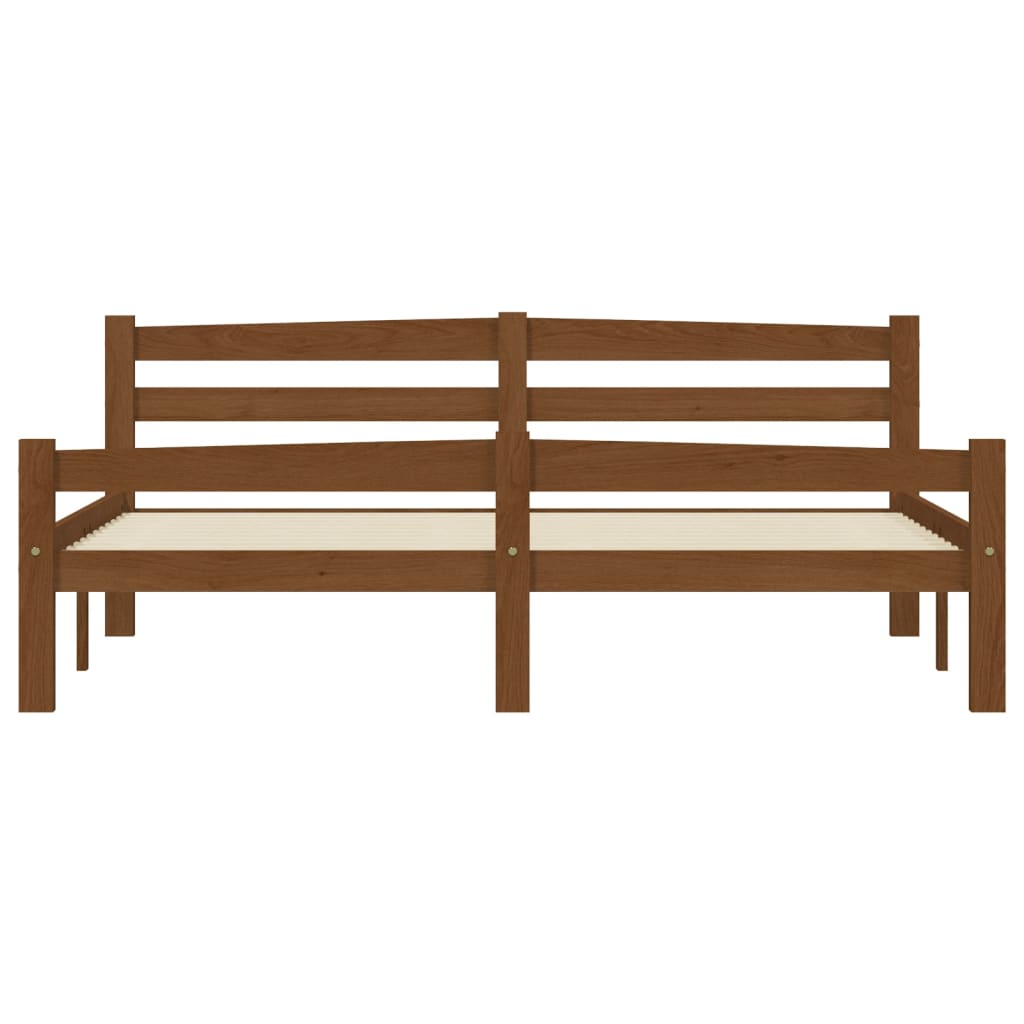 Okvir za krevet od masivne borovine boja meda 160 x 200 cm