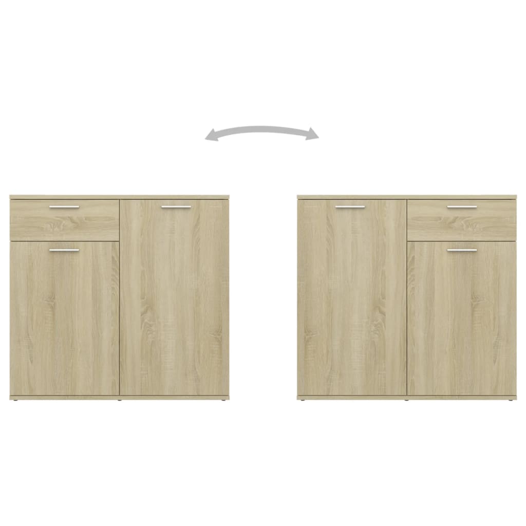 Komoda boja hrasta sonome 80 x 36 x 75 cm od konstruiranog drva