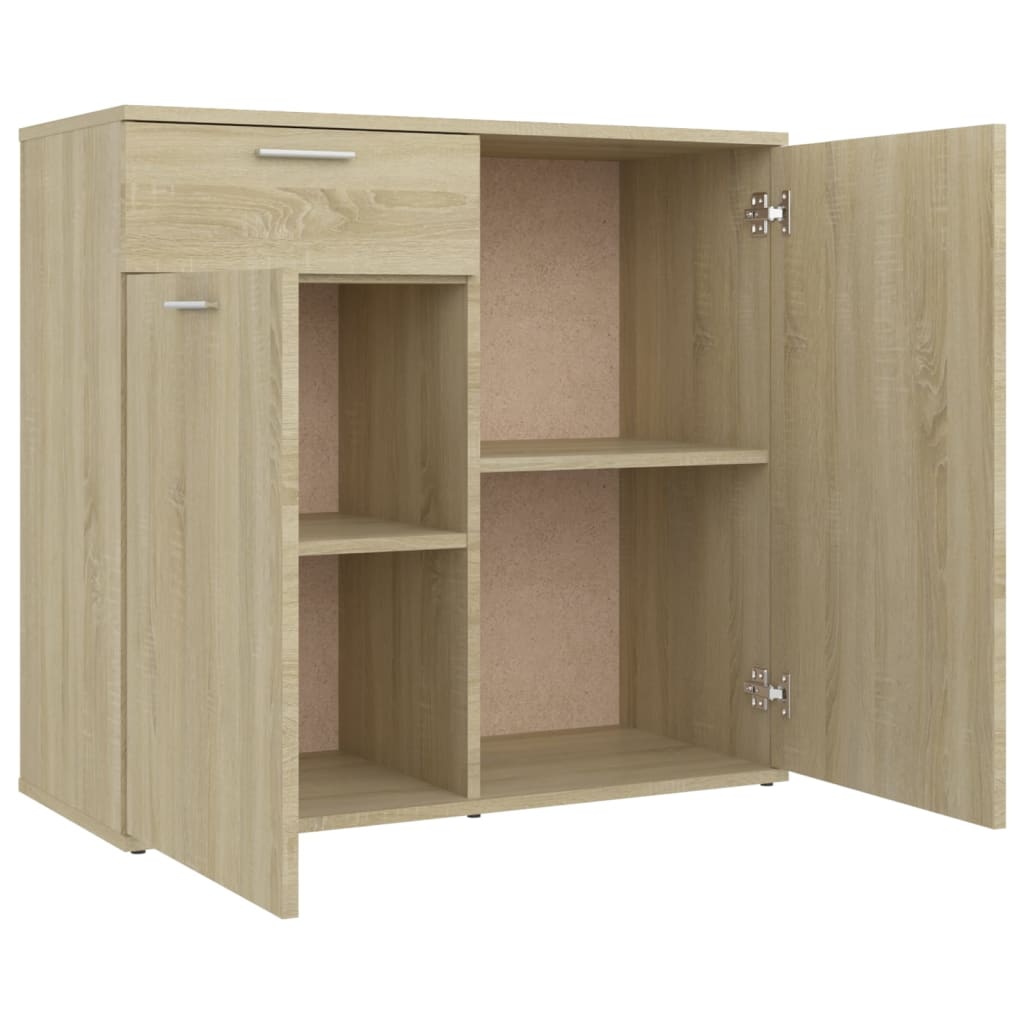 Komoda boja hrasta sonome 80 x 36 x 75 cm od konstruiranog drva