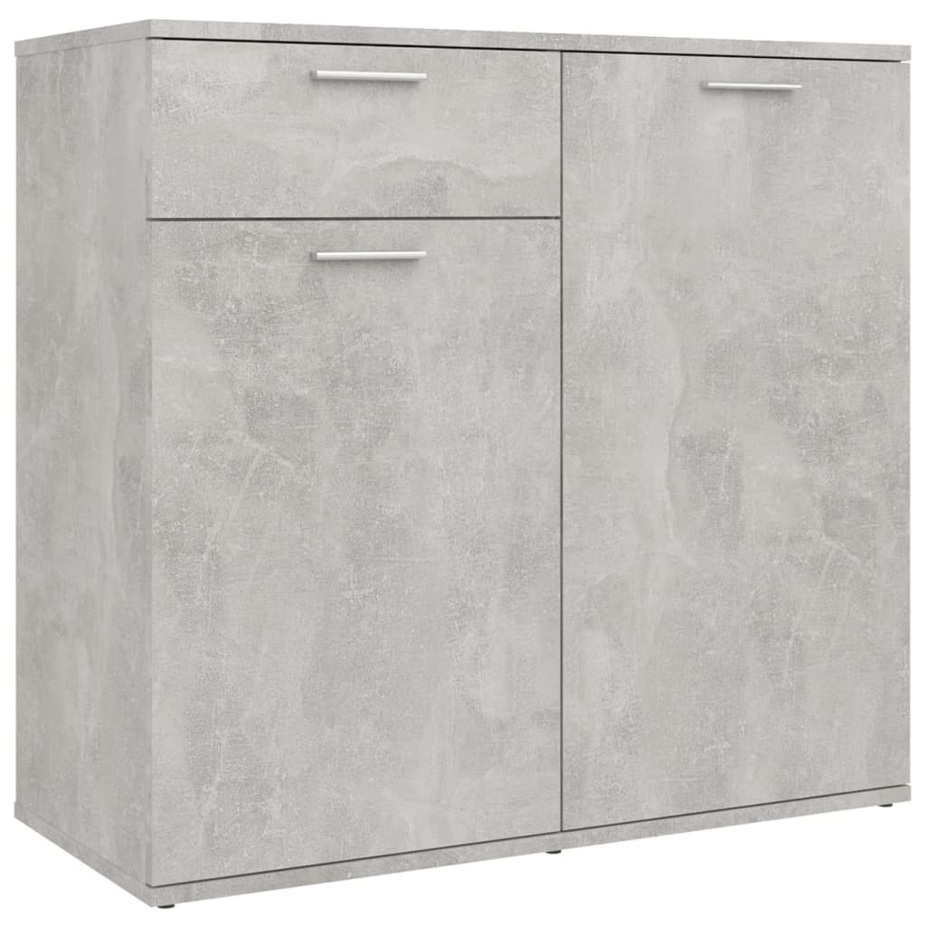 Komoda siva boja betona 80 x 36 x 75 cm od konstruiranog drva