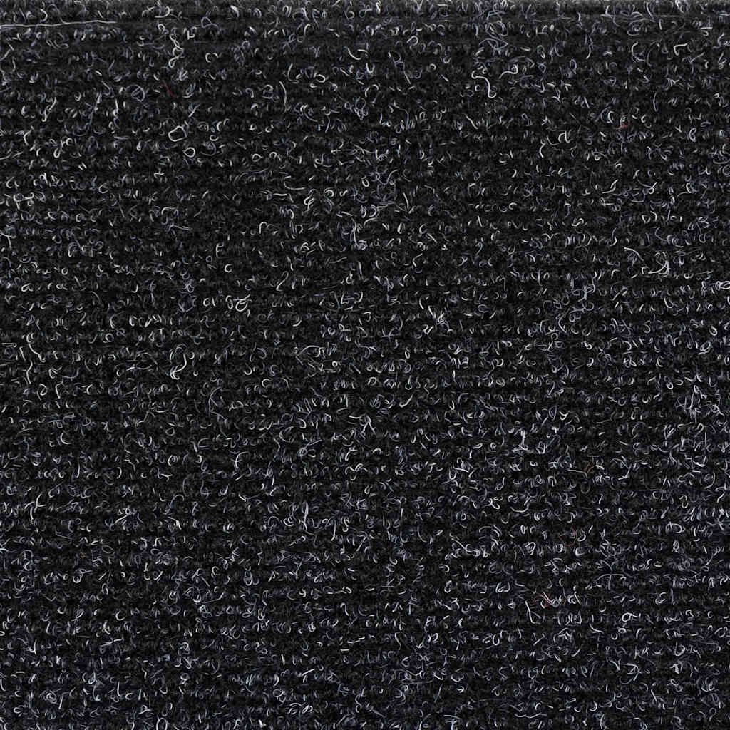 Prostirke za stepenice, samoljepljive, 5 kom, 56x17x3 cm, crne, poluokrugle